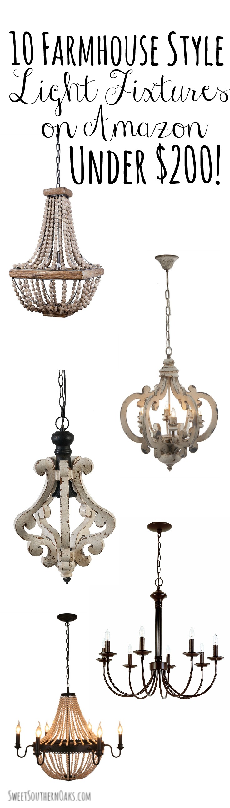 chandeliers under $200