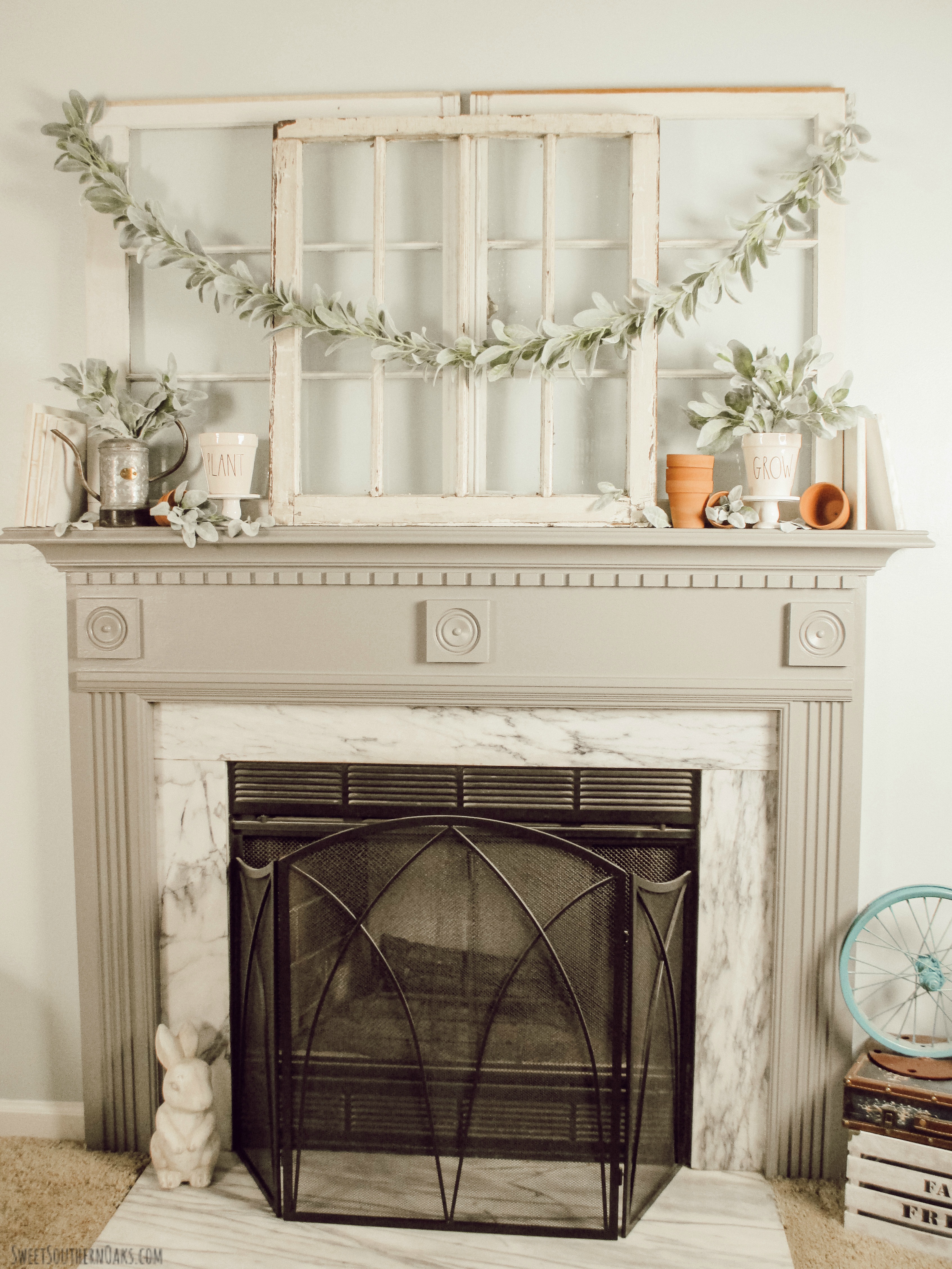 Window Matle Layered Window Mantel - Sweet Southern Oaks